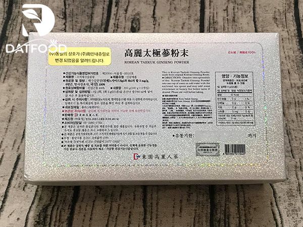 Hình ảnh bột sâm thái cực Dongil hộp 3 lọ * 100g chính hãng Hàn Quốc tại Đạt Food
