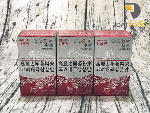 Hình ảnh bột sâm thái cực Dongil hộp 3 lọ * 100g chính hãng Hàn Quốc tại Đạt Food