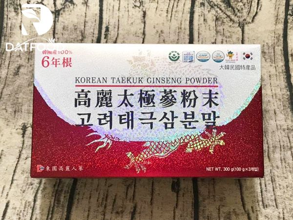 Hình ảnh bột sâm thái cực Dongil hộp 3 lọ * 100g chính hãng Hàn Quốc tại Đạt Food