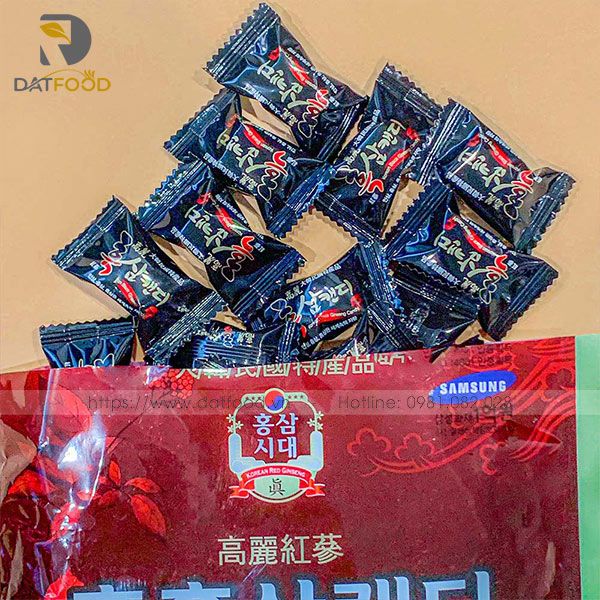 Hình ảnh sản phẩm kẹo hắc sâm Vitamin gói 300g chính hãng Hàn Quốc.