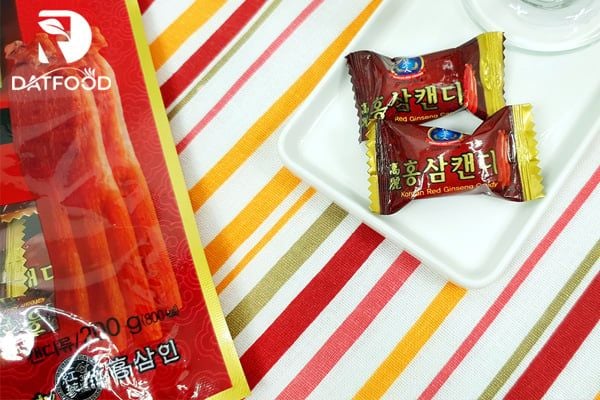 Hình ảnh sản phẩm kẹo hồng sâm 365 gói 200g chính hãng Hàn Quốc tại Đạt Food