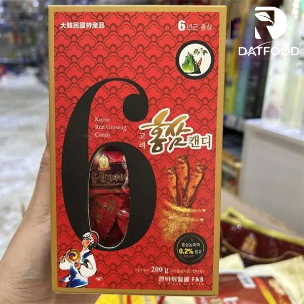 Hình ảnh kẹo sâm F&B hộp 200g chính hãng Hàn Quốc tại Đạt Food