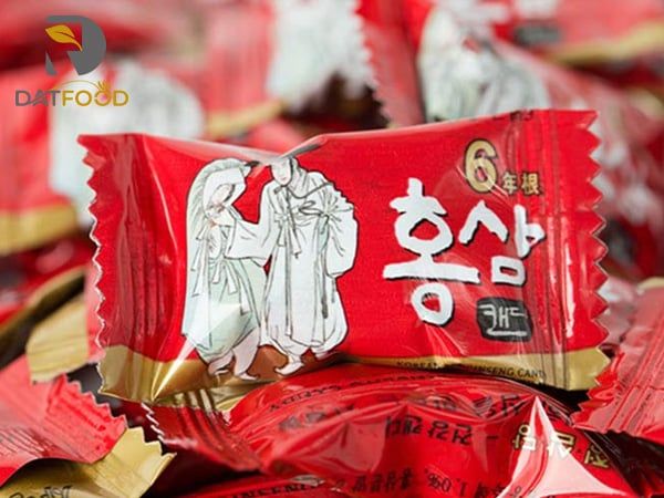 Hình ảnh sản phẩm kẹo hồng sâm Ông Bà Lão chính hãng Hàn Quốc.