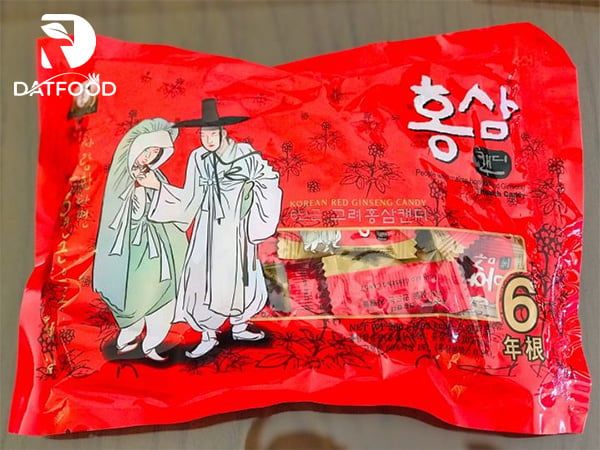 Hình ảnh sản phẩm kẹo hồng sâm Ông Bà Lão chính hãng Hàn Quốc.