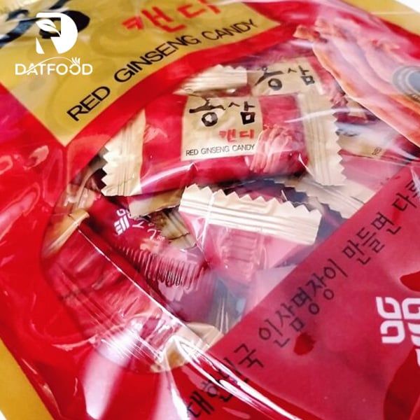 Hình ảnh sản phẩm kẹo hồng sâm Sobaek gói 200g chính hãng Hàn Quốc.