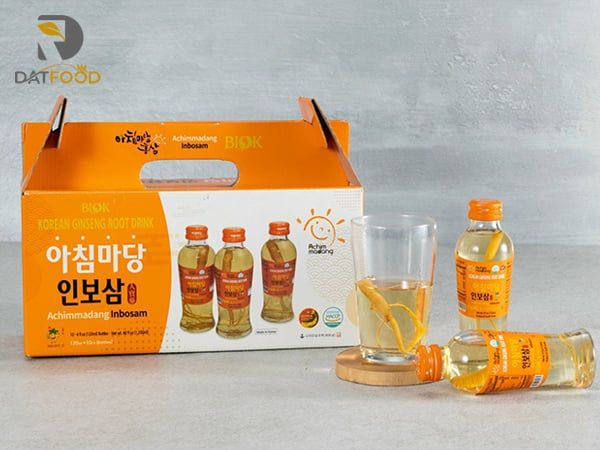 Hình ảnh nước hồng sâm có củ Achimmadang thùng 10 chai x 120ml chính hãng Hàn Quốc