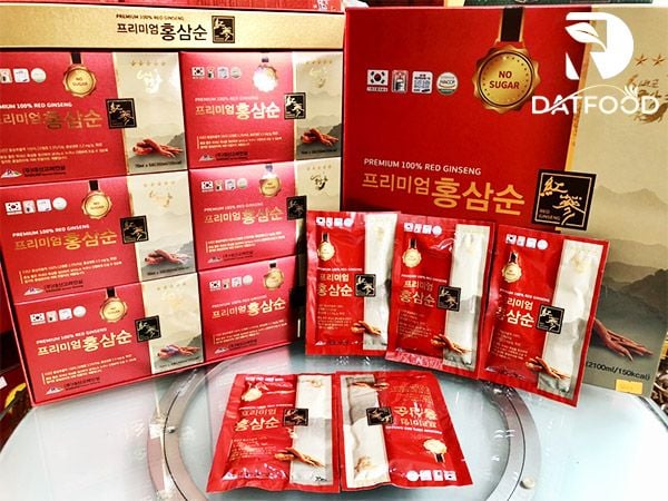 Hình ảnh nước hồng sâm không đường Daesan hộp 30 gói * 70ml chính hãng Hàn Quốc