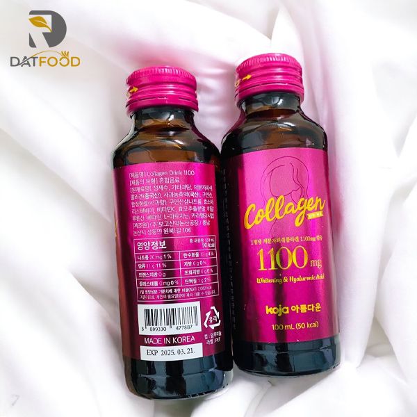 Hình ảnh nước uống đẹp da Co.llagen Koja hộp 10 chai x 100ml chính hãng Hàn Quốc.