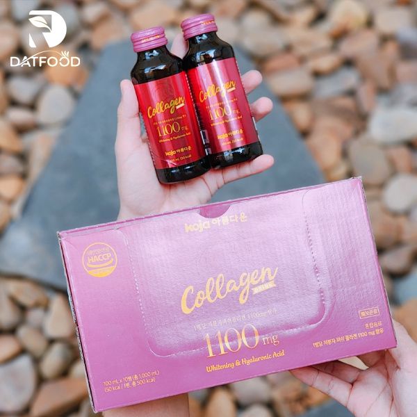 Hình ảnh nước uống đẹp da Co.llagen Koja hộp 10 chai x 100ml chính hãng Hàn Quốc.