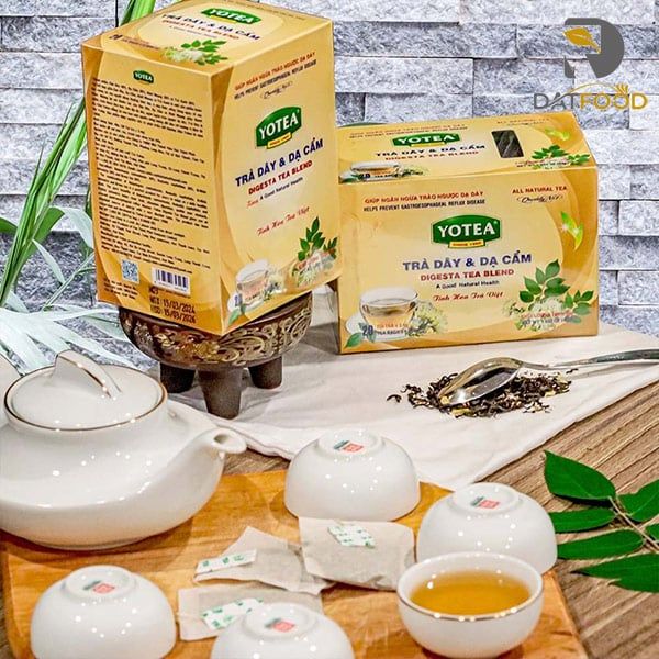 Hình ảnh sản phẩm trà túi lọc trà dây & Dạ cẩm Yotea hộp 40g chính hãng tại Đạt Food.