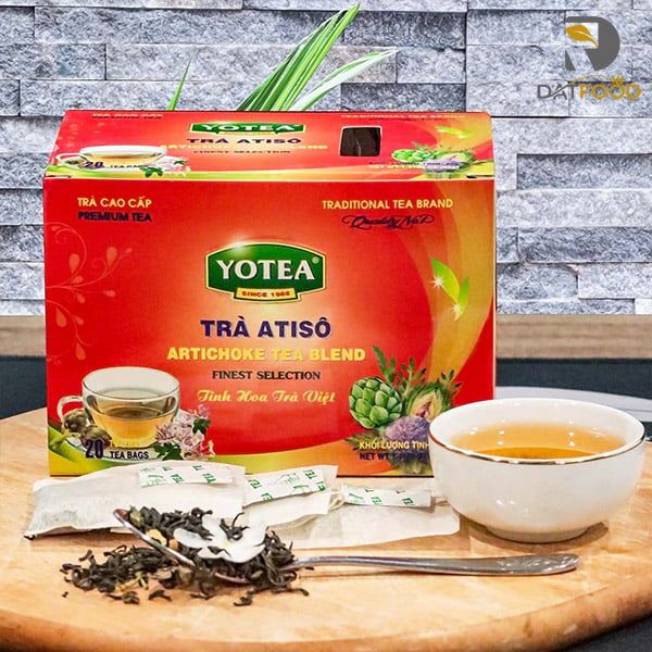 Trà túi lọc Atiso Yotea hộp 40g (20 túi trà x 2g) chính hãng