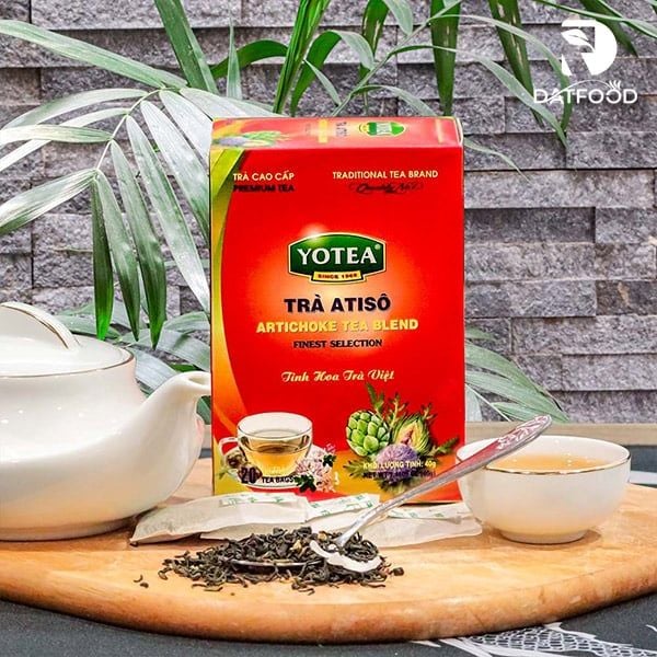 Hình ảnh sản phẩm trà túi lọc Atiso Yotea hộp 40g chính hãng tại Đạt Food.