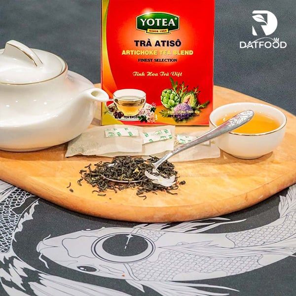 Hình ảnh sản phẩm trà túi lọc Atiso Yotea hộp 40g chính hãng tại Đạt Food.