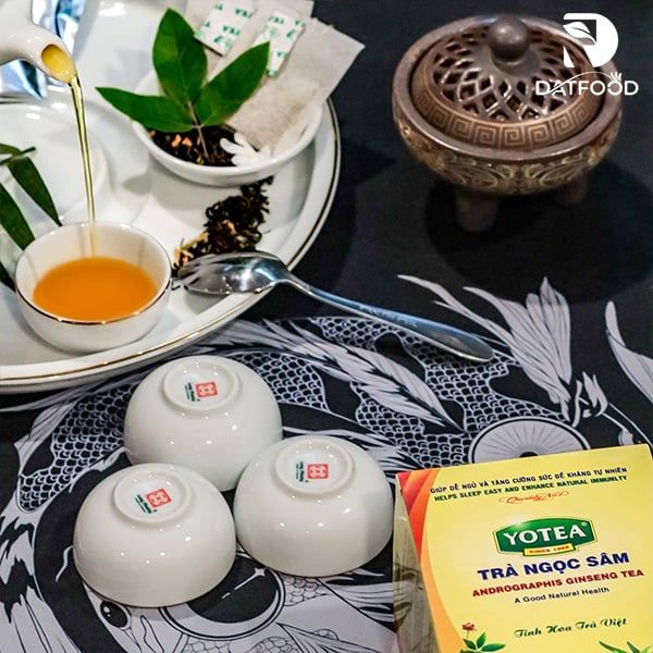 Hình ảnh sản phẩm trà túi lọc trà Ngọc sâm Yotea hộp 40g chính hãng tại Đạt Food.