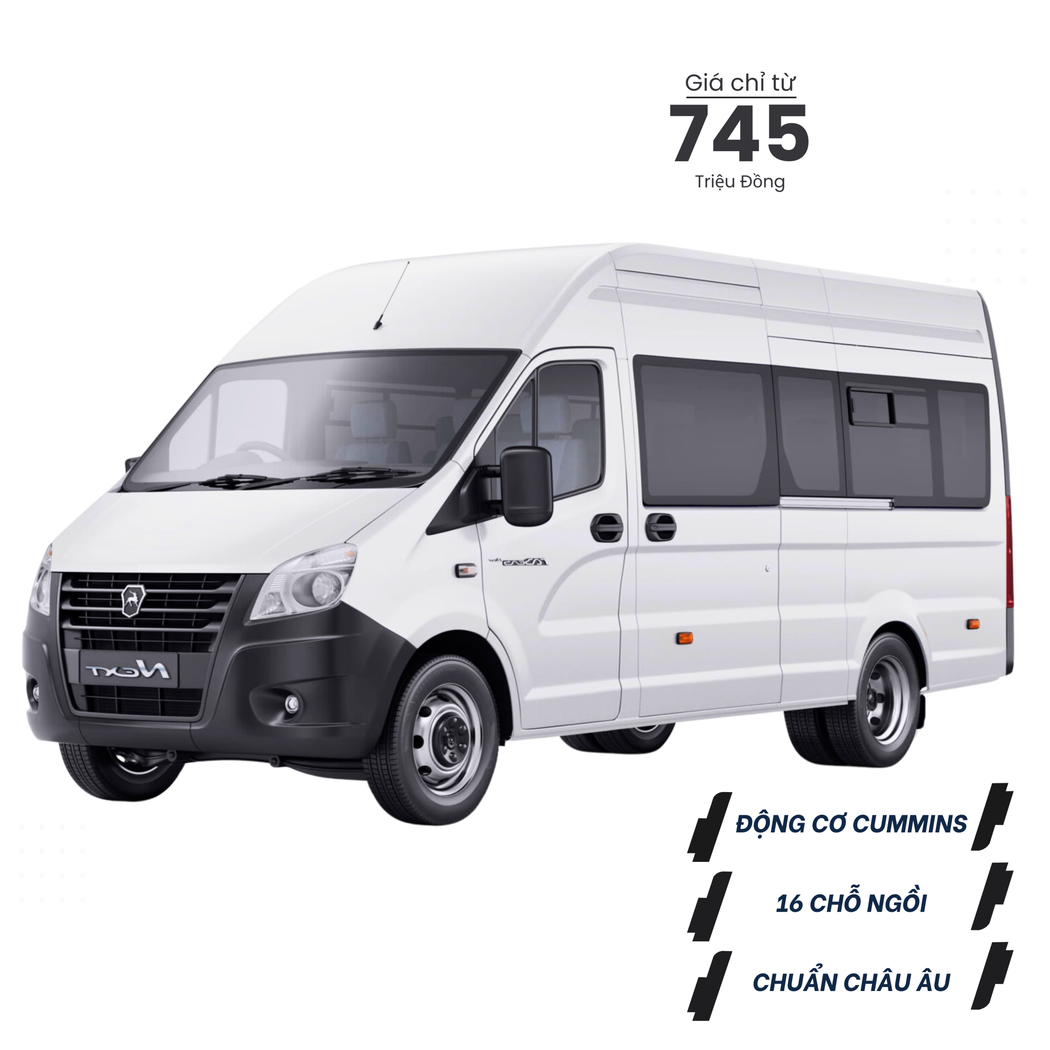 Ưu đãi khủng khi mua GAZelle Minibus 16 Chỗ