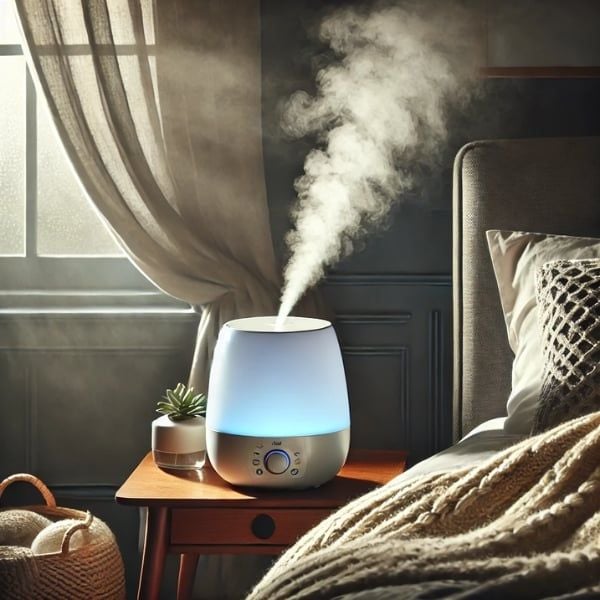 Việc sử dụng máy tạo độ ẩm trong phòng để làm dịu cảm lạnh