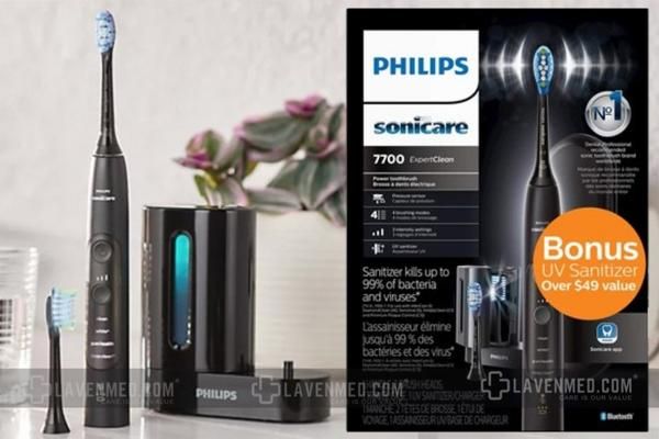 Bàn chải đánh răng điện Philips Sonicare 7700 ExpertClean có tính năng Cảm biến đầu bàn chải thông minh