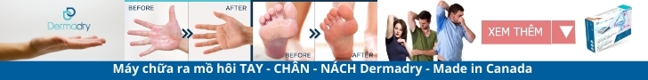 Xem thêm các sản phẩm Máy trị mồ hôi Tay chân nách Dermadry
