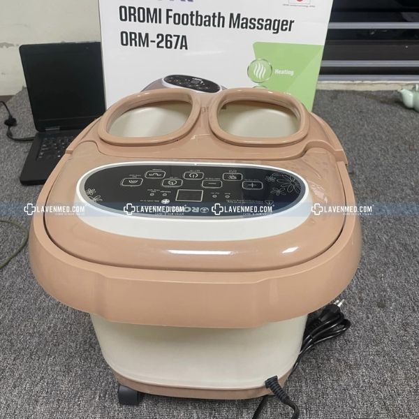 Bồn massage chân Oromi ORM-267A với chế độ hẹn giờ thông minh, kích thước bồn ngâm lớn