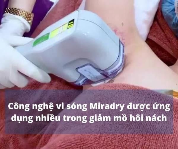 Phương pháp vi sóng được đánh giá cao trong hiệu quả trị mồ hôi nách​