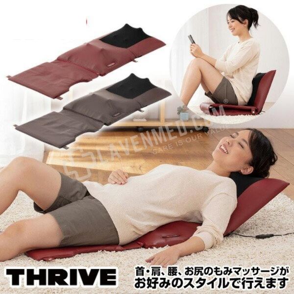 Đệm massage Thrive MD-8225 đem lại sự thư giãn hoàn hảo cho vùng cổ gáy, vai lưng