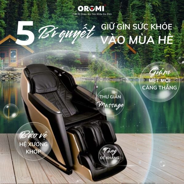 Ghế massage Oromi ORM-K21 công nghệ 3D là phiên bản ghế massage chăm sóc sức khỏe 4.0.