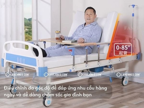 Giường y tế 4 tay quay Tajermy G04 giúp bạn chăm sóc người thân dễ dàng hơn