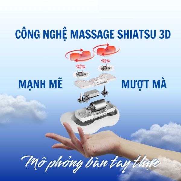 Gối massage hồng ngoại Oromi ORM-755 có 6 đầu bi massage kết hợp với hồng ngoại, xoa bóp được nhiều vị trí trên cơ thể.