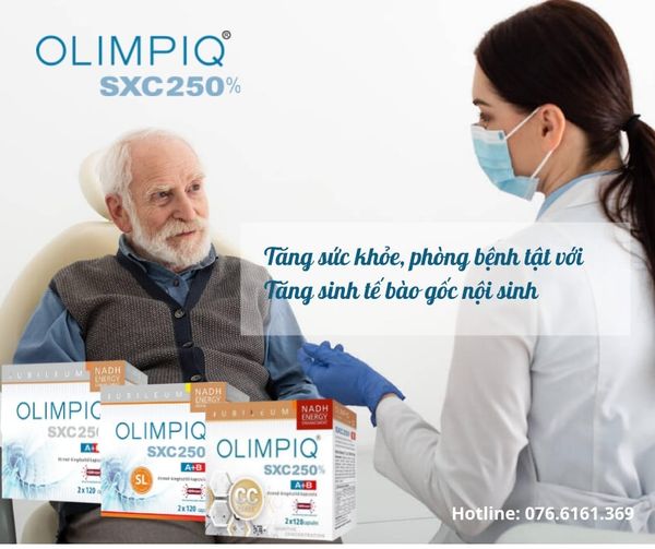 Olimpiq SXC giúp phục hồi sức khỏe từ bên trong, cải thiện chức năng tái tạo tế bào gốc, giúp cơ thể chống lại các tác động của bệnh tật và quá trình lão hóa.