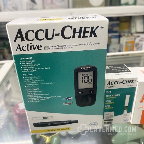 Máy đo đường huyết Accu-Chek Active dùng để đo đường huyết tại nhà
