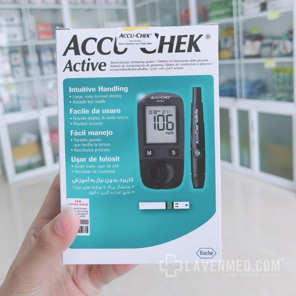 Hộp đưng của Máy đo đường huyết Accu-Chek Active