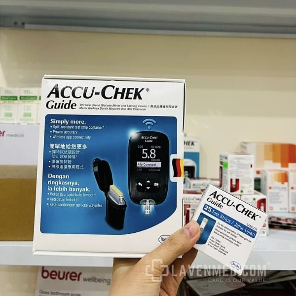 Máy đo đường huyết Accu Chek Guide Thiết kế nhỏ gọn, thao tác sử dụng cực kỳ đơn giản