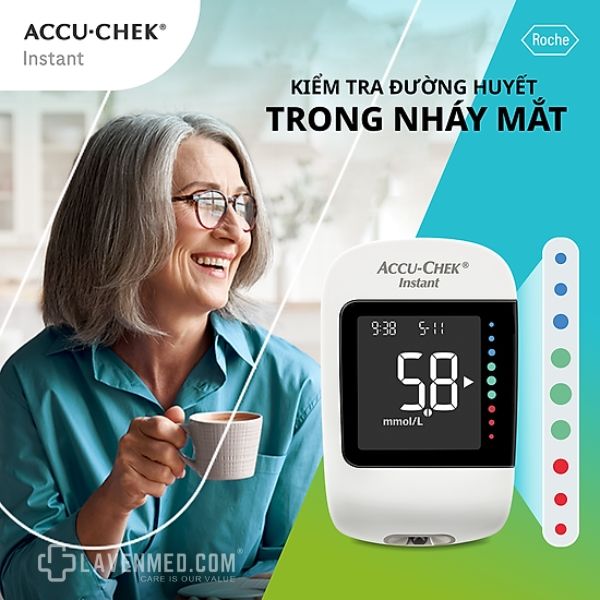 Máy đo đường huyết Accu-Chek Instant cho kết quả chính xác, đáp ứng và vượt tiêu chuẩn ISO 15197:2013, sử dụng được 4 loại máu