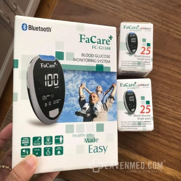 Máy đo đường huyết FaCare FC-G168 có chức năng kết nối Bluetooth