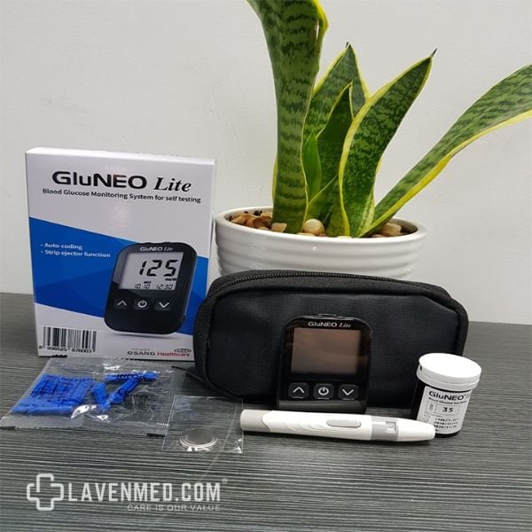 Máy đo đường huyết Gluneo Lite Độ chính xác lên tới 98.5% và nhận kết quả chỉ sau 5 giây.