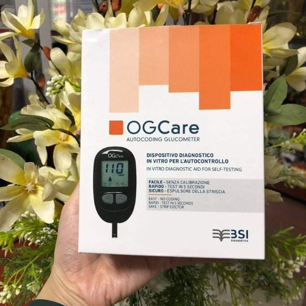 Máy đo đường huyết Ogcare Bảo hành trọn đời