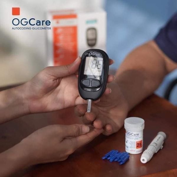 Máy đo đường huyết Ogcare Công nghệ đo bằng cảm biến sinh học đạt tiêu chuẩn ISO 15197:2015.