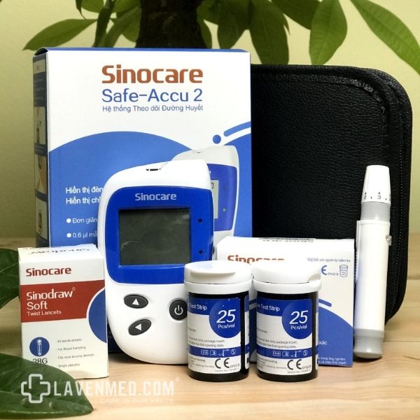 Máy đo đường huyết Sinocare Safe Accu 2 là dòng sản phẩm giúp bạn theo dõi lượng đường Glucose trong máu mao mạch toàn phần thường xuyên và nhanh chóng.