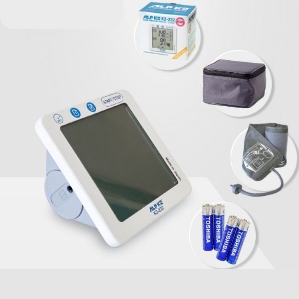 Máy đo huyết áp bắp tay ALPK2 K2-232 sản xuất tại Nhật Bản là thiết bị đo huyết áp điện tử chính xác
