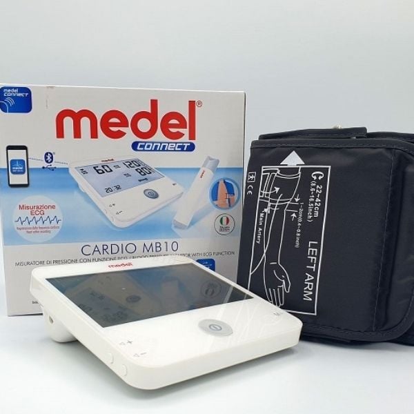 Máy đo huyết áp điện tử bắp tay Medel Cardio MB10 chuyên sâu cho bệnh tim mạch là máy đo huyết áp bắp tay điện tử hoàn toàn tự động