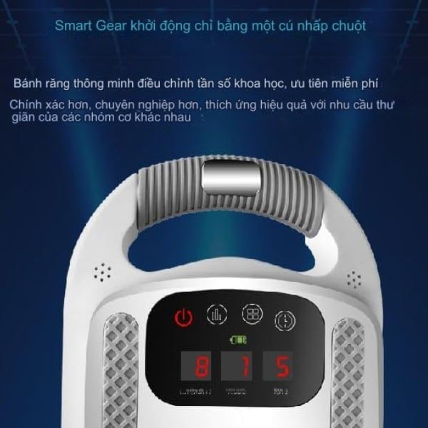 Máy massage body Oromi ORM-001 với Màn hình LED cảm ứng hiển thị rõ nét, trực quan, dễ dàng cài đặt và điều chỉnh các chức năng.