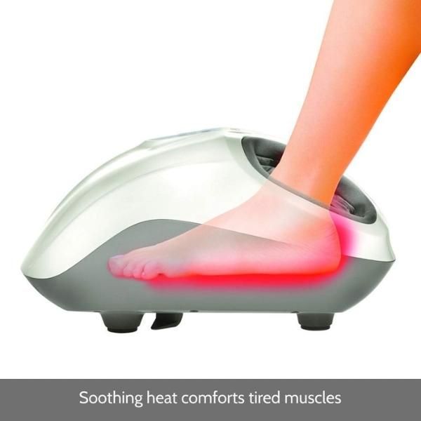 Chế độ nhiệt chỉ được kích hoạt khi máy massage chân HoMedics FMS-351HJ được bật để đảm bảo an toàn cho bạn