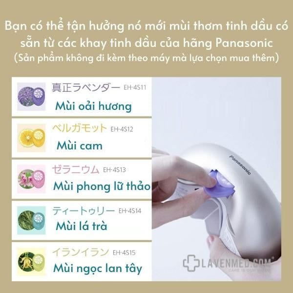 5 mùi tinh dầu thơm chuyên dụng dùng cho máy massage mắt Panasonic