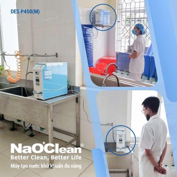 Máy tạo nước khử khuẩn NaOClean DES-P450H tối ưu về chi phí và đem tới hiệu quả làm sạch toàn diện