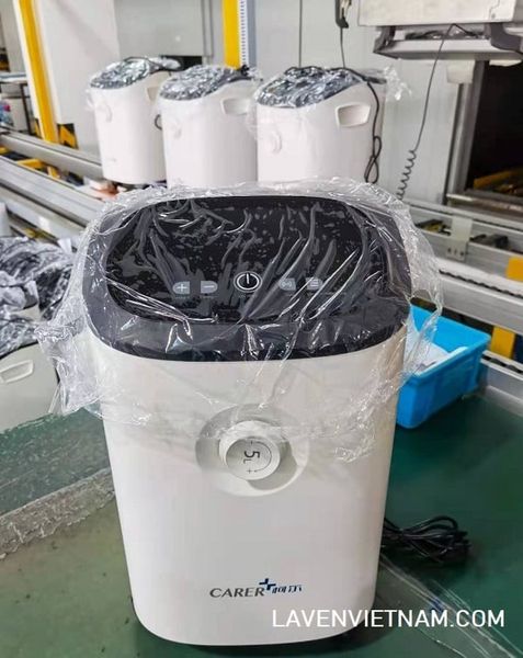 Máy tạo oxy 5 lít Carer CR-P5W (Xuất Mỹ) có Bộ lọc HEPA của Ý