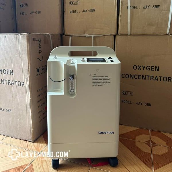 Máy Tạo Oxy Công Suất 5 Lít Longfian JAY-5BW Cảnh báo thông minh