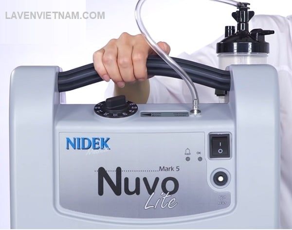 Máy tạo oxy 5 lít Nidek hoạt động yên tĩnh với mức âm thanh nhỏ hơn 40 dBA