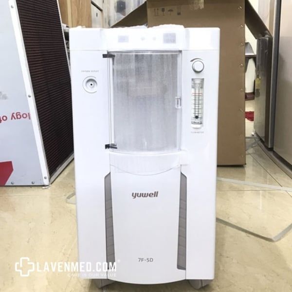Máy tạo oxy 5 lít Yuwell 7F-5D / 7F-5DW (7F-6W) kèm xông