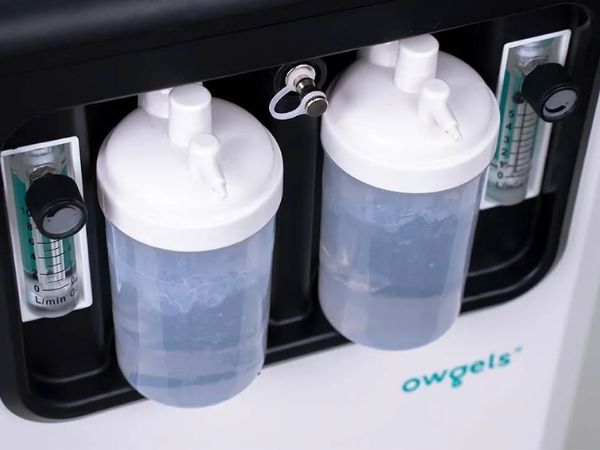 Máy tạo oxy Owgels 10 lít với 2 bình tạo ẩm hiệu suất tạo oxy tinh khiết 10 lít/phút