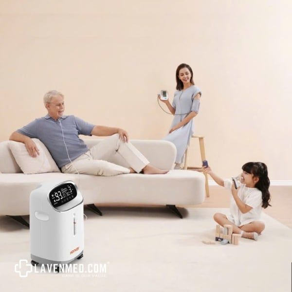 Máy tạo oxy Yonker Y501W Thiết kế tiện dụng và độ ồn thấp
